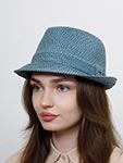 Шляпа BAILEY арт. 81670 BILLY (голубой / серый)